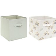 Atmosphera for Kids Rainbow toy storage boxes, green 2 pcs - Storage Box