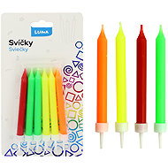 LUMA Trading candle, 12 pcs, neon - Candle Set