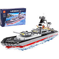 Wange 5660 Battleship, realistic model 774 pieces - Building Set