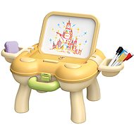 Aga4Kids Children's whiteboard with table yellow - Board
