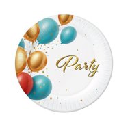 GODAN Birthday party paper plates 18 cm 6 pcs - Set of Plates
