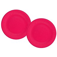 GODAN Paper plate dark pink 18 cm, 12 pcs - Set of Plates