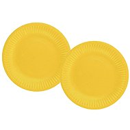 GODAN Paper plate yellow 18 cm, 12 pcs - Set of Plates