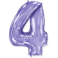 Balloon foil numbers purple - lilac 102 cm - 4 - Inflatable Balloon