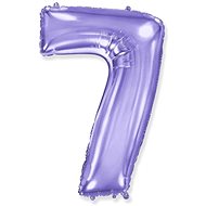 Balloon foil numbers purple - lilac 102 cm - 7 - Inflatable Balloon