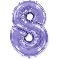 Balloon foil numbers purple - lilac 102 cm - 8 - Inflatable Balloon