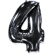 Balloon foil numerals black 102 cm - 4 - Inflatable Balloon