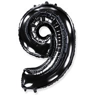 Balloon foil numerals black 102 cm - 9 - Inflatable Balloon