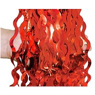Party curtain spiral 100 × 200 cm red - Party Accessories