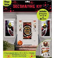 Clown bloody Halloween decoration set 33 pcs - Party Accessories
