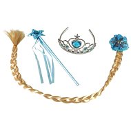 Set princess with braid winter kingdom Elza 3 pcs - Costume Accessory