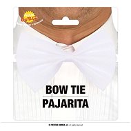 GUIRCA White bow tie - gangster, 11 cm - Costume Accessory