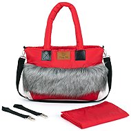 HappyBee Bag with fur Trinity red - Pram Bag