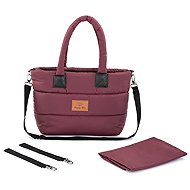 HappyBee Trinity bag without fur burgundy - Pram Bag