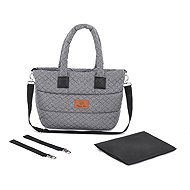 HappyBee Bag without fur Trinity Diamond graphite - Pram Bag