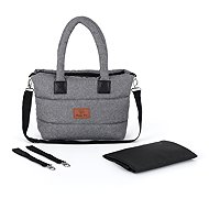 HappyBee Trinity bag without fur Leny graphite - Pram Bag