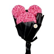 Teddy bear Puget of roses Mickey pink - Rose Bear