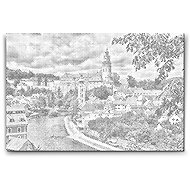 Painting Queens Český Krumlov, 40 × 60 cm, without frame - Dotting