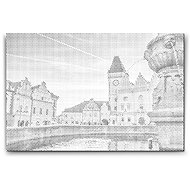 Painting Queens Camp, 40 × 60 cm, with frame - Dotting