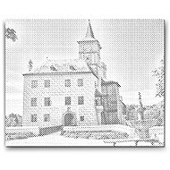 Painting Queens Rosenberg Castle, 40 × 50 cm, with frame - Dotting