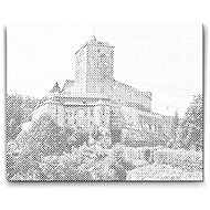 Painting Queens Bone Castle, 40 × 50 cm, with frame - Dotting