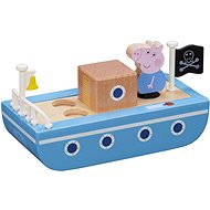 Peppa Pig wooden boat + George figure - Figure and Accessory Set