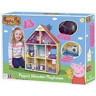 PEPPA PIG veľký drevený rodinný dom so svetlom a zvukom - Figúrky