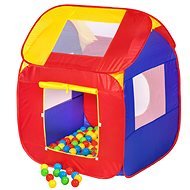 Detský domček stan s 200 loptičkami farebný - Detský stan