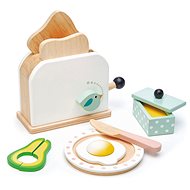 Tender Leaf Wooden Toaster Breakfast Toaster Set - Toy Appliance