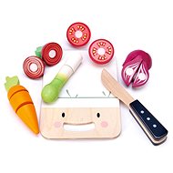 Tender Leaf Wooden Mini Chef Chopping Board - Toy Kitchen Food