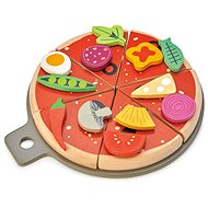Tender Leaf Wooden Pizza Party Pizza - Toy Kitchen Food