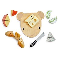 Tender Leaf Wooden Cheese Chopping Board - Toy Kitchen Food