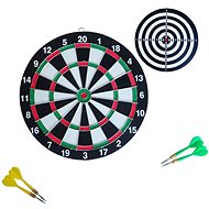 KUBIsport Terč 30 cm - kovový rám, 4 šipky - Dartboard