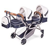 DeCuevas 80337 Folding Stroller for Twin Dolls 3-in-1 with TOP Collection 2020 Backpack - Doll Stroller
