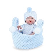 Marina & Pau 202-BK Doll - New Born baby boy bathing in a basket - Doll