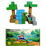 Toybit Magnetic Construction Set Minecraft Trees and Waterfall 101 pieces - Building Set