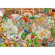 TREFL Puzzle Premium Plus Tea Time: Ancient World Map 1000 pieces - Jigsaw Puzzle