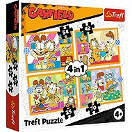 TREFL Puzzle Garfield loves lasagna 4in1 (35,48,54,70 pieces) - Jigsaw Puzzle