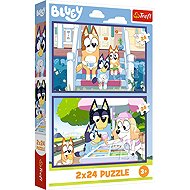Trefl Puzzle 2 × 24 Pieces Fun with Bluey 2-in-1 - Jigsaw Puzzle
