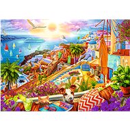 Trefl Puzzle Premium Plus Tea Time: Visit Santorini 1000 pieces - Jigsaw Puzzle