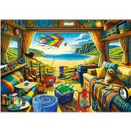 Trefl Puzzle Premium Plus Tea Time: Travelling by Caravan1000 pieces - Jigsaw Puzzle