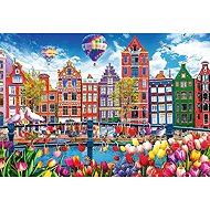 TREFL Puzzle colourful Amsterdam 1500 pieces - Jigsaw Puzzle