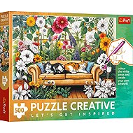 TREFL Puzzle Creative Cat Orangery 500 pieces - Jigsaw Puzzle