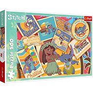 TREFL Puzzle Lilo&Stitch: stamps 500 pieces - Jigsaw Puzzle