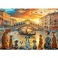 TREFL Puzzle Dogs in Venice 1000 pieces - Jigsaw Puzzle