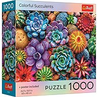 TREFL Puzzle coloured Succulents 1000 pieces - Jigsaw Puzzle