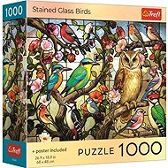 TREFL Puzzle coloured Glass Birds 1000 pieces - Jigsaw Puzzle