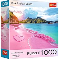 TREFL Pink Tropical Beach Puzzle 1000 pieces - Jigsaw Puzzle
