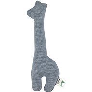 Trixie Giraffe Rattle and Squeaker Grain Blue - Baby Rattle