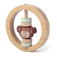 Trixie Mr. Monkey Round Wooden Rattle - Baby Rattle
